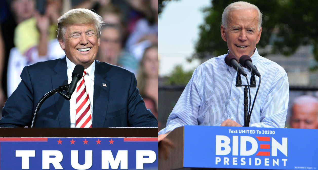 Donald Trump a Joe Biden 