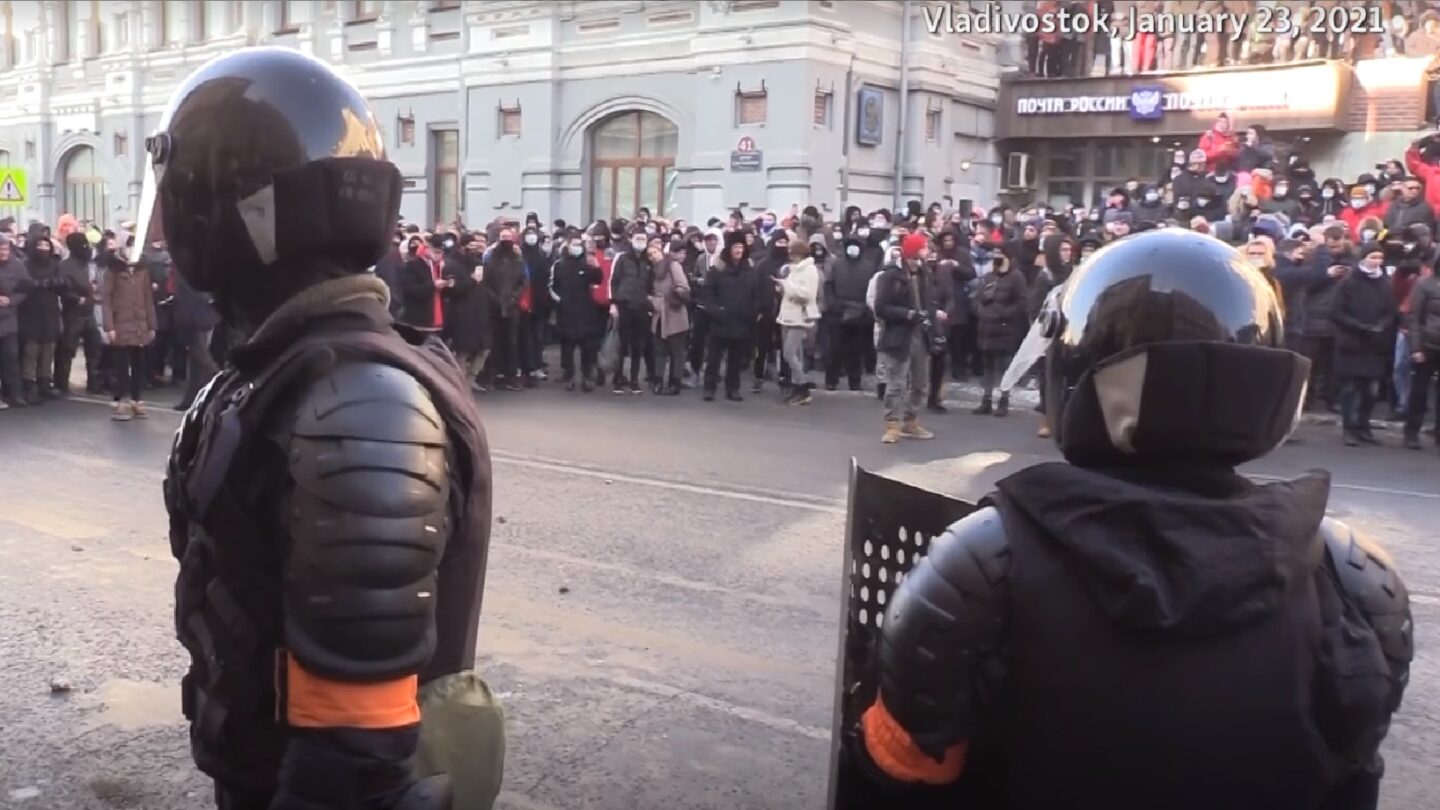 Demonstrace v Rusku. Ilustrační foto. 
