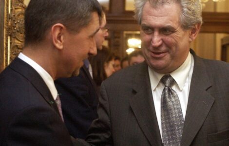 Andrej Babiš a Miloš Zeman 