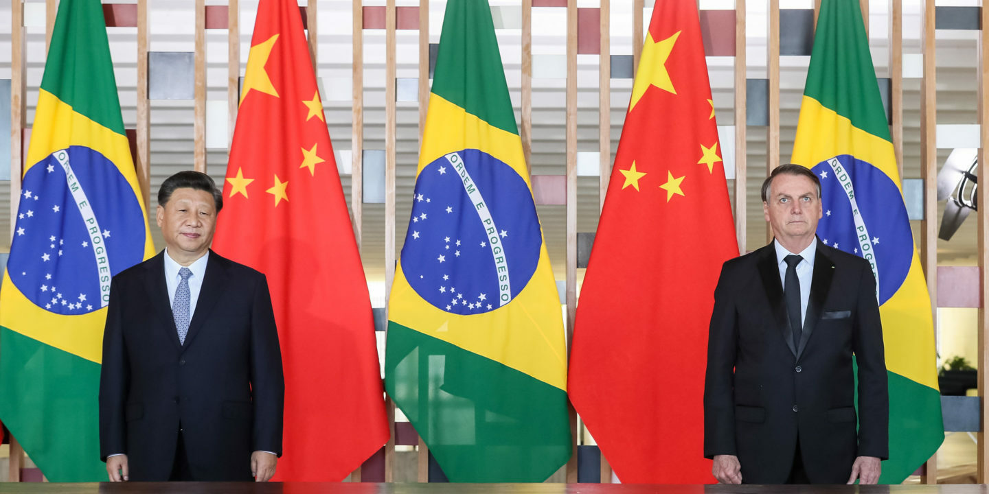 Bolsonaro a soudruh Si na summitu států BRICS (2019)