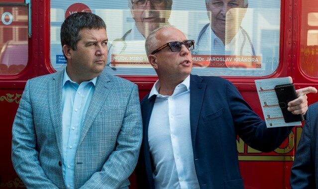 Ministr vnitra Jan Hamáček a kandidát do krajského zastupitelstva za ČSSD Petr Benda