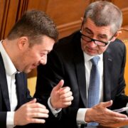 Andrej Babiš (ANO) a Tomio Okamura (SPD)