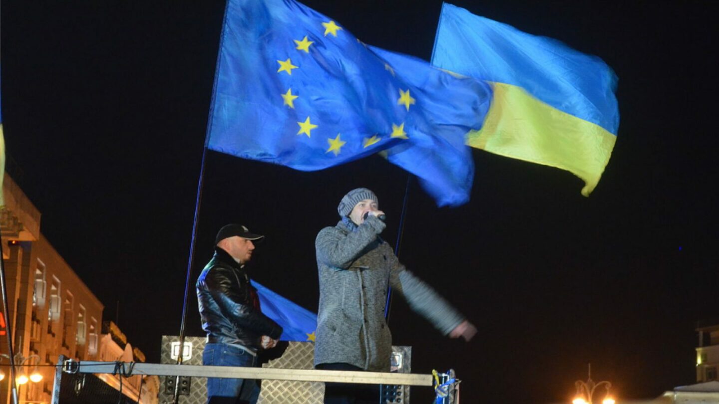 Euromajdan v Kyjevě z roku 2013/2014 volal po evropské perspektivě pro Ukrajinu