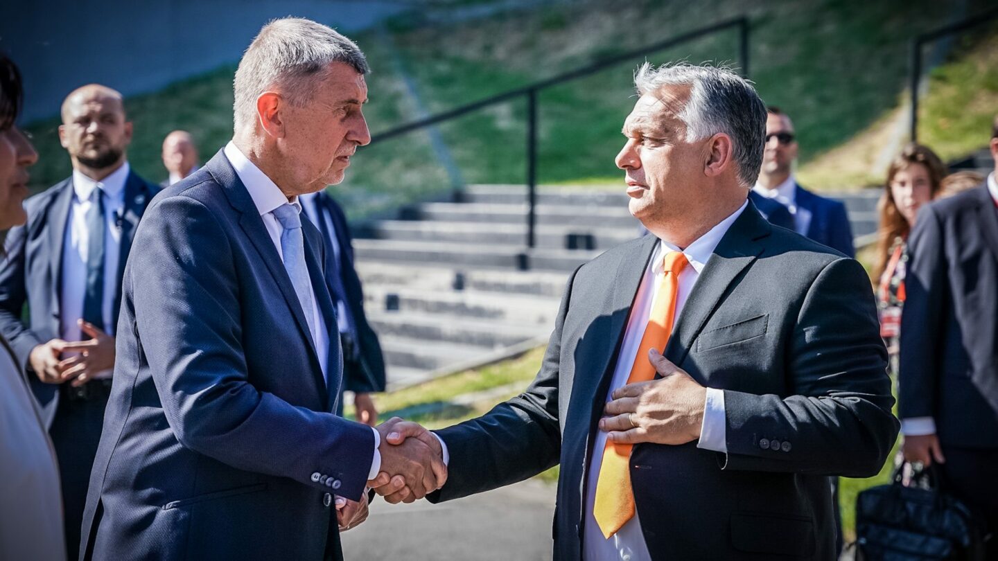 Andrej Babiš (ANO) a maďarský premiér Viktor Orbán