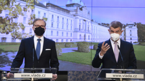 Petr Fiala a Andrej Babiš 