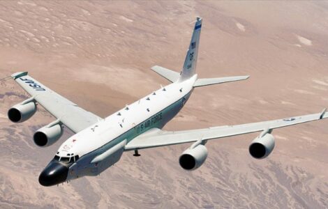 Americké pozorovací letadlo letadlo RC-135V.