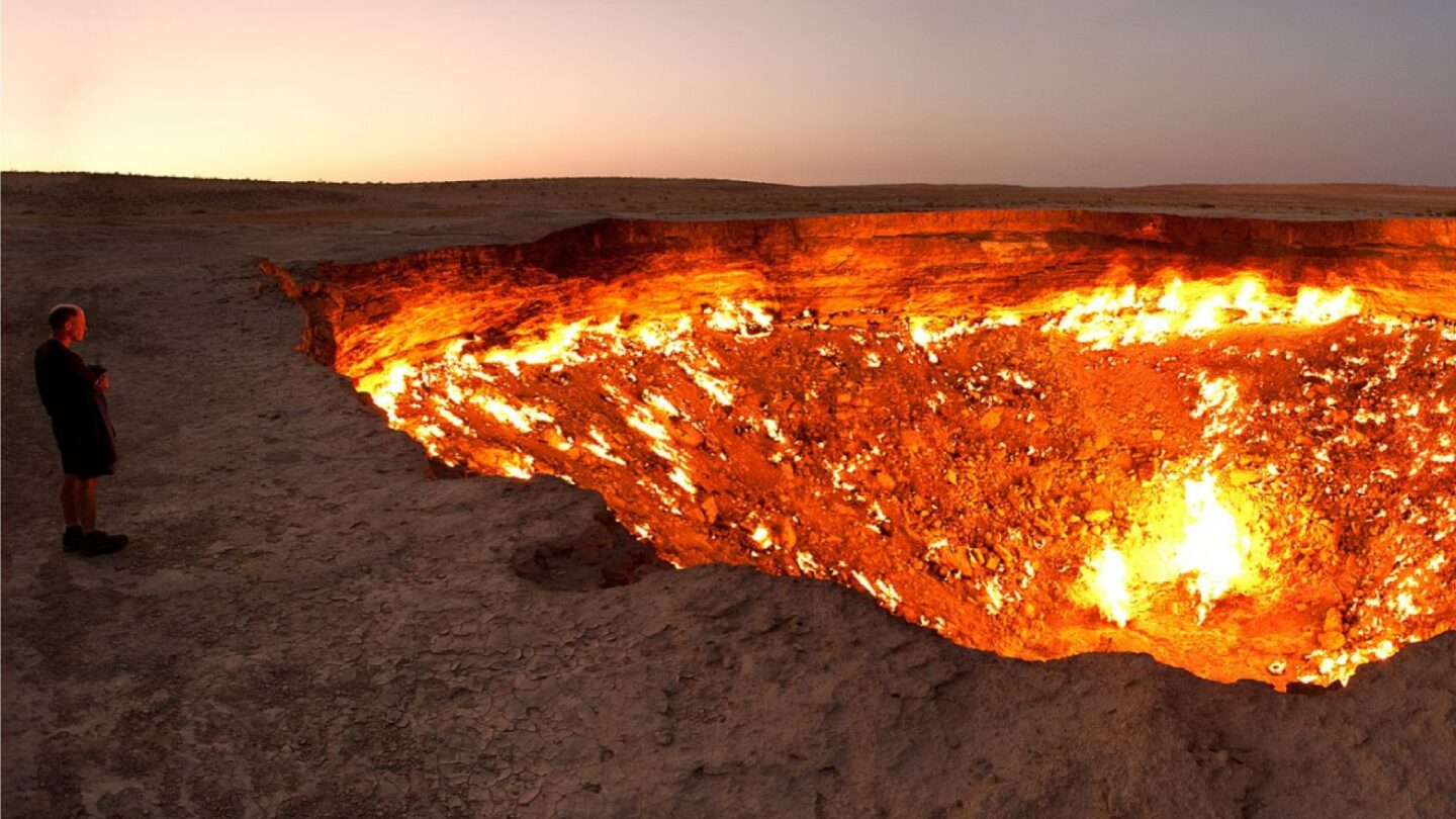 Brána pekel v Turkmenistánu.