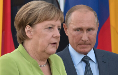 Angela Markelová a Vladimir Putin