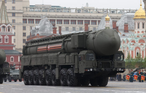 RS-24 Jars na vojenské přehlídce v Moskvě 2019