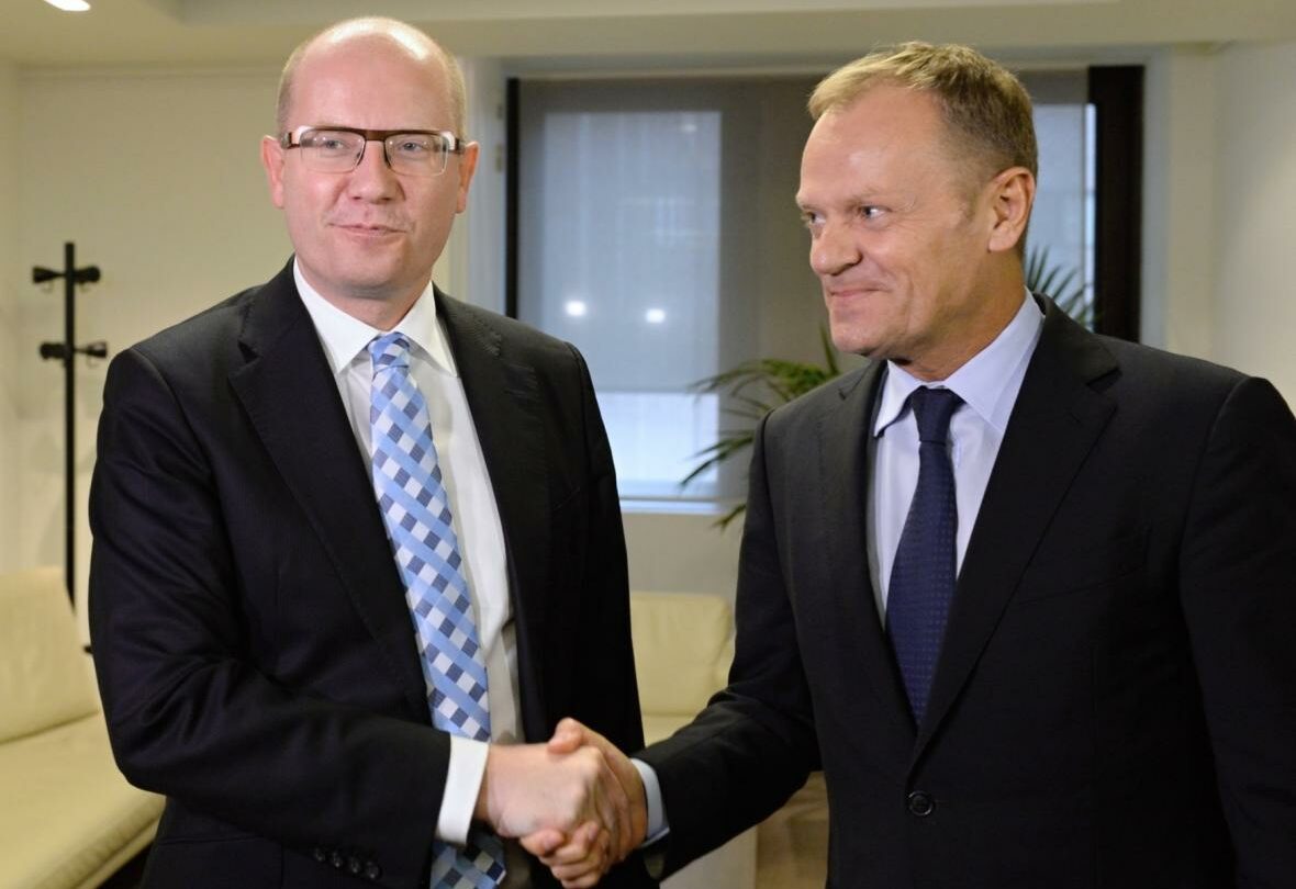 Bohuslav Sobotka a Donald Tusk