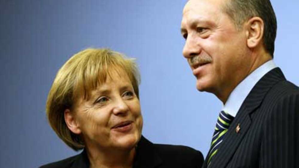 Německá kancléřka Angela Merkelová a turecký prezident Recep Erdogan
