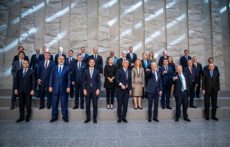 Lídři na summitu NATO v Bruselu