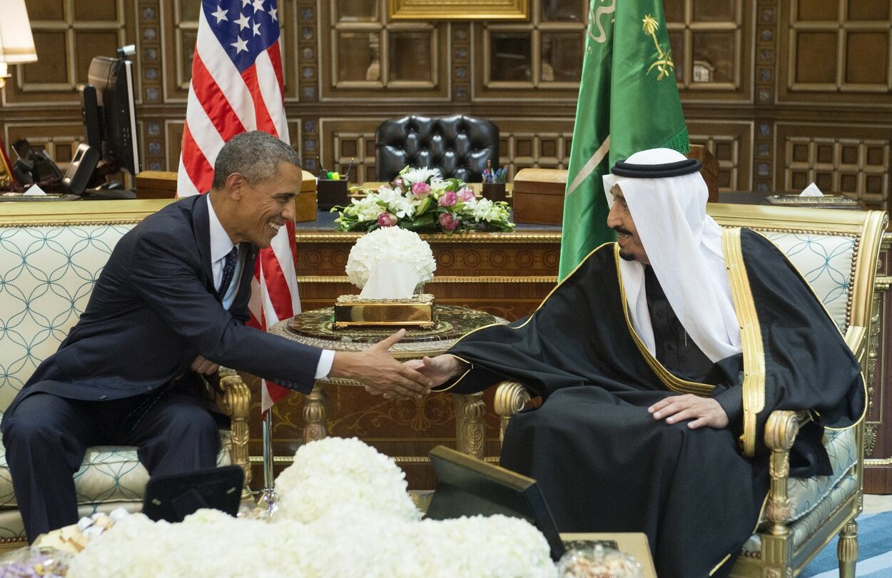 Obama se oficiálně setkal s novým králem Salmán ibn Abdal Azíz Saúdem.