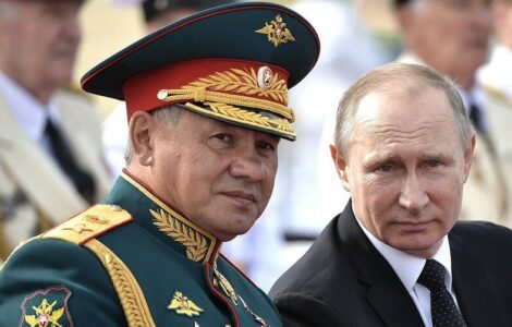 Bývalý ruský ministr obrany Sergej Šojgu s Vladimirem Putinem.