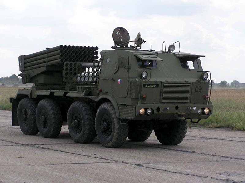 Raketomet RM-70 v barvách české armády