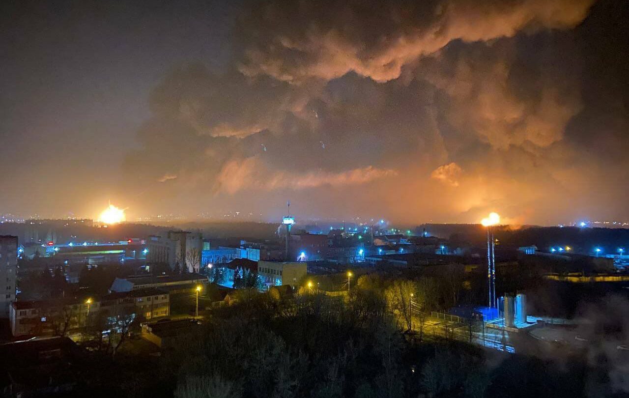 V ruském Brjansku vypukl velký požár