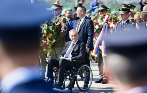 Prezident Miloš Zeman na pražském Vítkově
