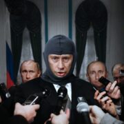 Vladimir Putin, fotomontáž.