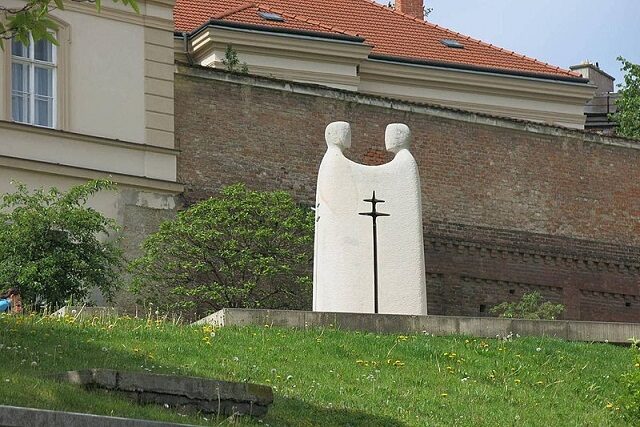 Sousoší svatých Cyrila a Metoděje na Petrově v Brně
