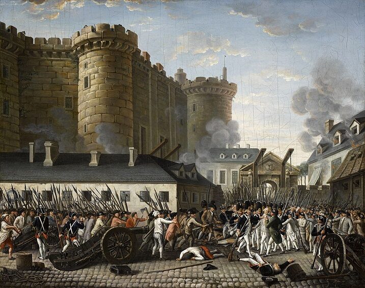Dobytím Bastilly začala 14. července 1789 francouzská revoluce (anonym, 1789–1791)