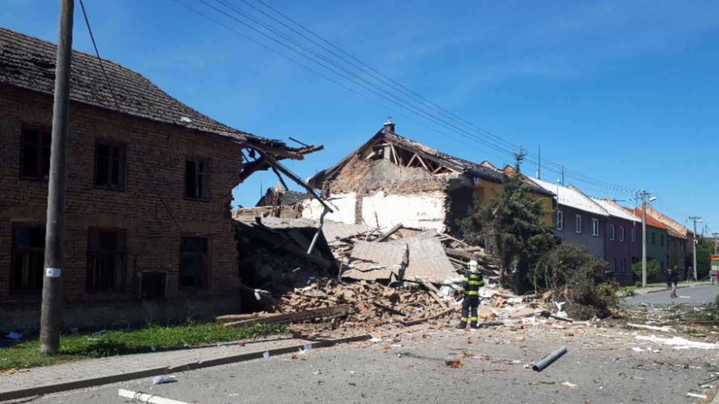 Výbuch domu na Prostějovsku
