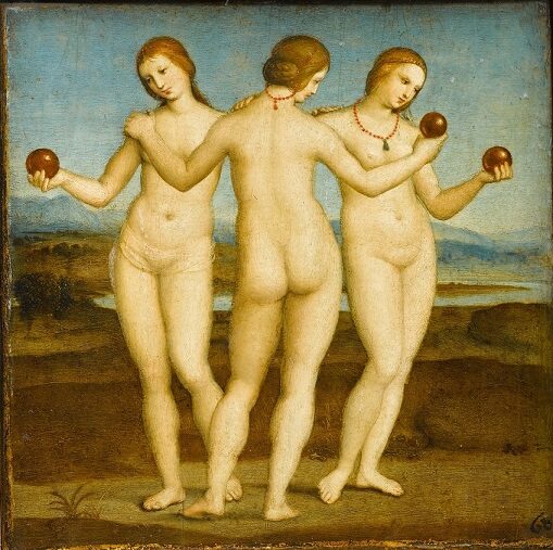 Tři Grácie (Rafael Santi, olejomalba, 1503–1508)