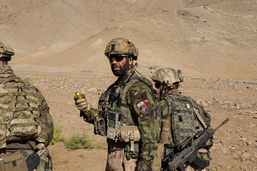 Rotný Milan Cisár jako voják Armády České republiky v Afghánistánu (2018)