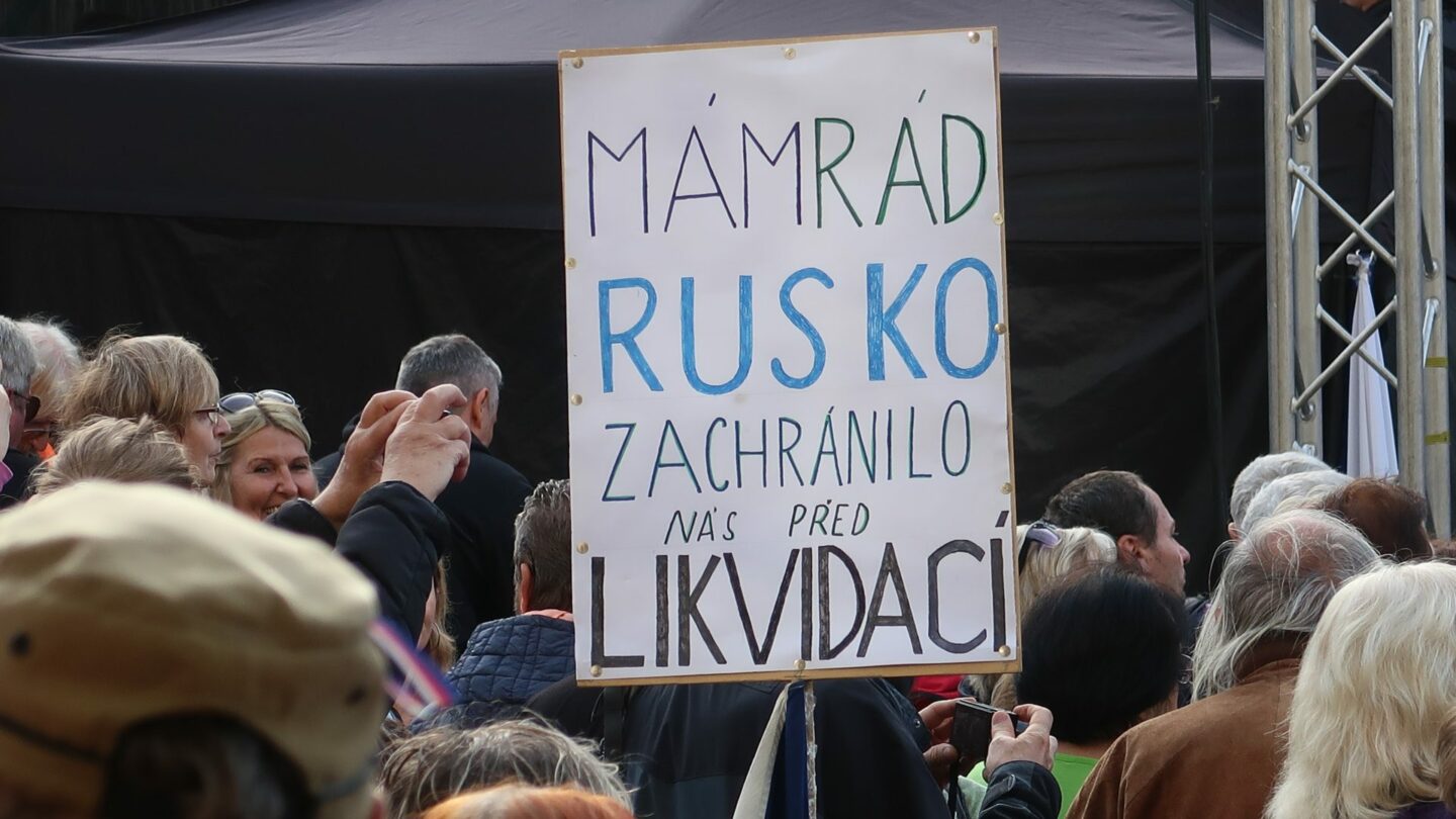 Proruská demonstrace 28. října 2022, Václavské náměstí