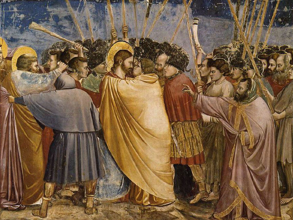 Giotto di Bondone (1266–1337): Polibek Jidášův