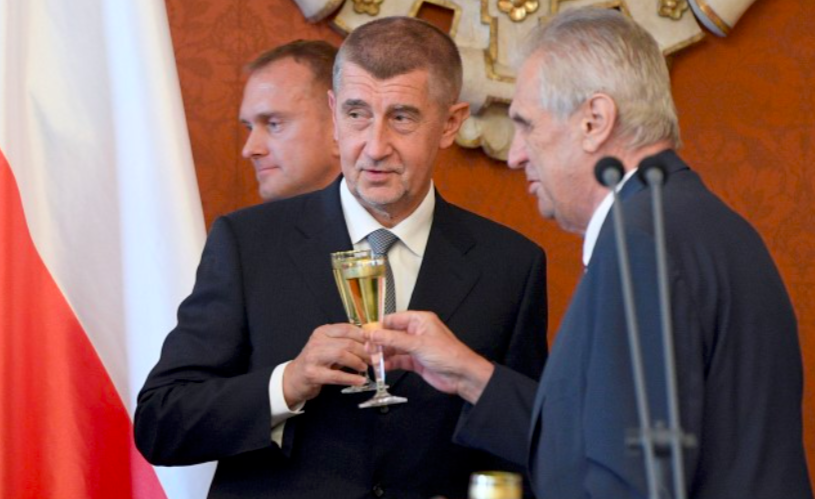 Andrej Babiš (ANO) a Miloš Zeman