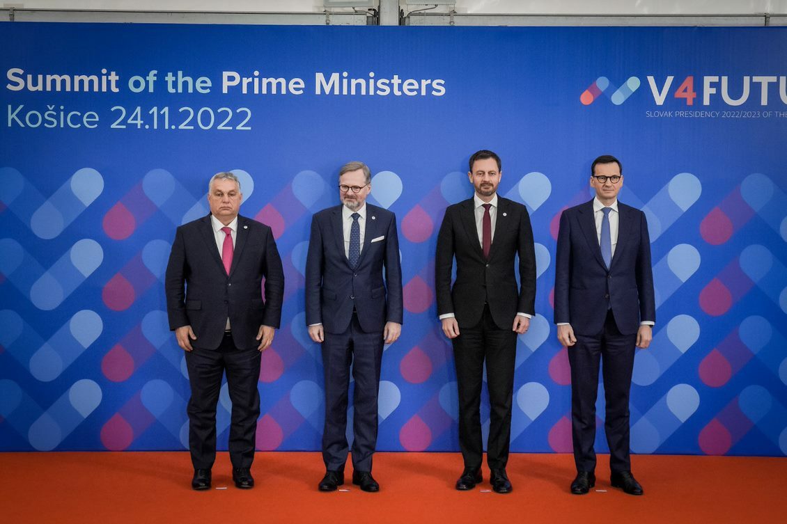 Premiéři zemí Visegrádské skupiny před jednáním v Košicích