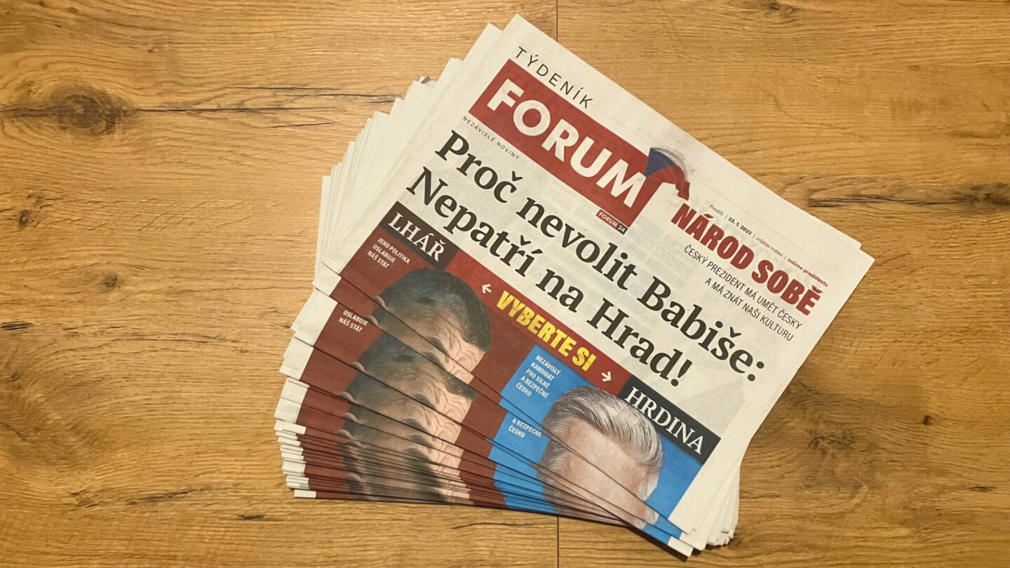 Volební vydání Týdeníku FORUM