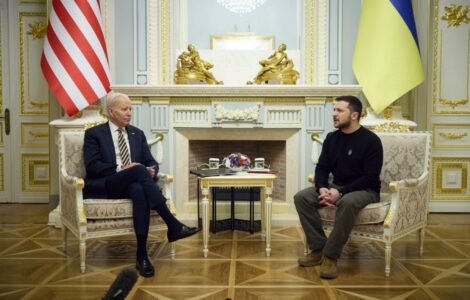 Americký prezident Joe Biden na návštěvě Ukrajiny.