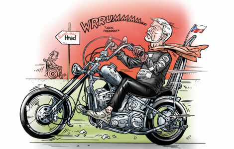 Prezident na motorce