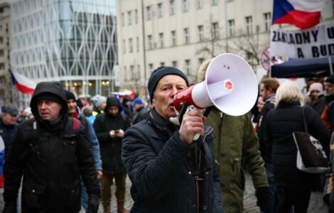 Muž, který vyzýval ke stržení ukrajinské vlajky z Národního muzea