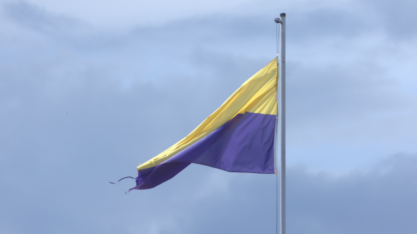 Vlajka města Písek. Ilustrační foto