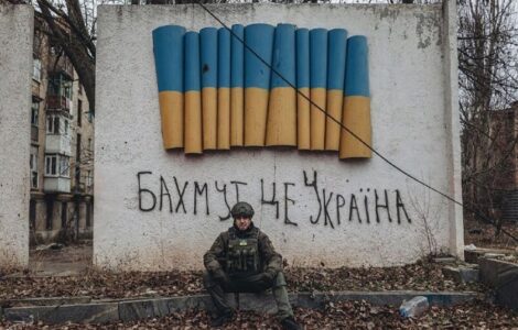 Ukrajinský voják v Bachmutu (ilustrační foto)