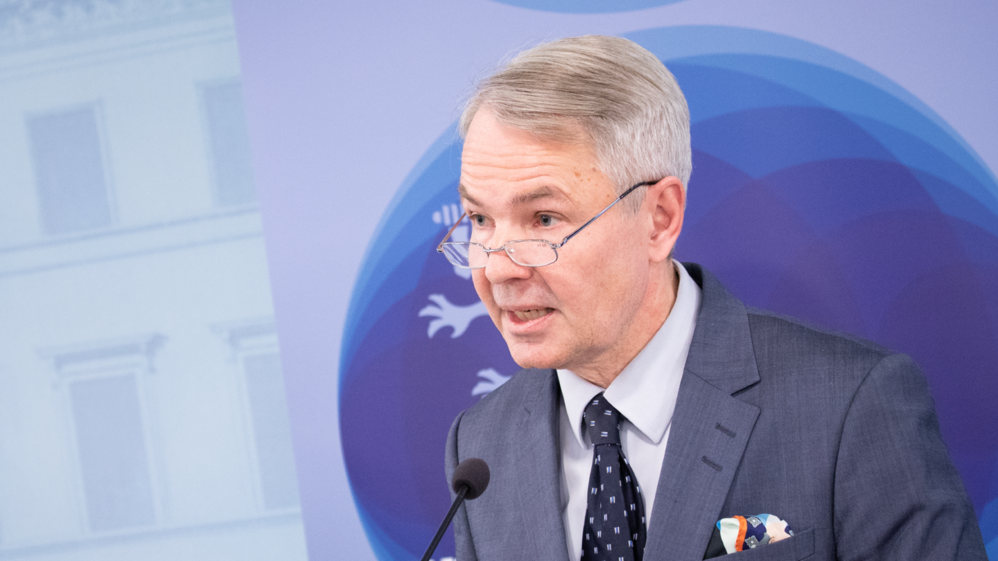Ministr zahraničních věcí Finska Pekka Haavisto