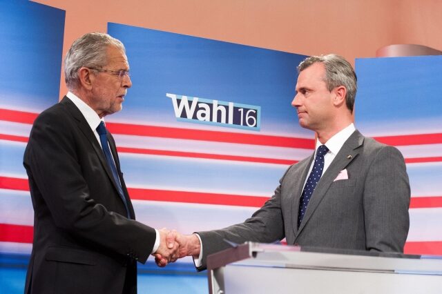 Alexander Van Der Bellen a Norbert Hofer