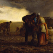 Brambory zachránily před hladem mnoho Evropanů. Obraz Sklizeň brambor namaloval v roce 1855 francouzský malíř Jean-François Millet. 