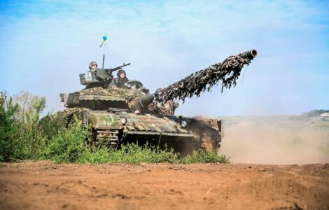 Ukrajinský tank. Ilustrační foto