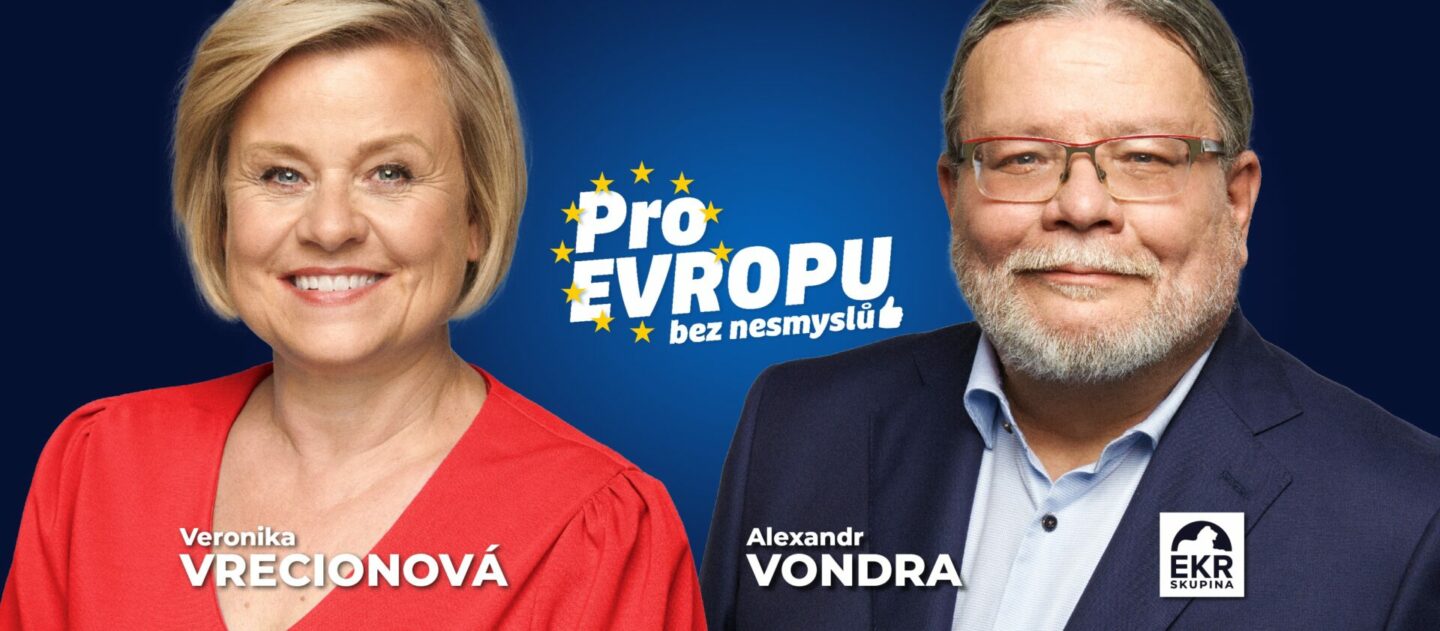 Billboard europoslanců ODS Veroniky Vrecionové a Alexandra Vondry.