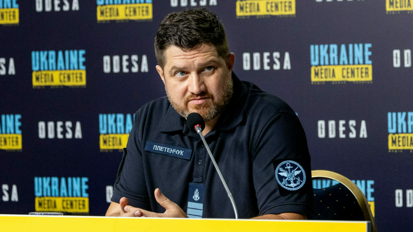 Mluvčí ukrajinského námořnictva Dmytro Pletenčuk.