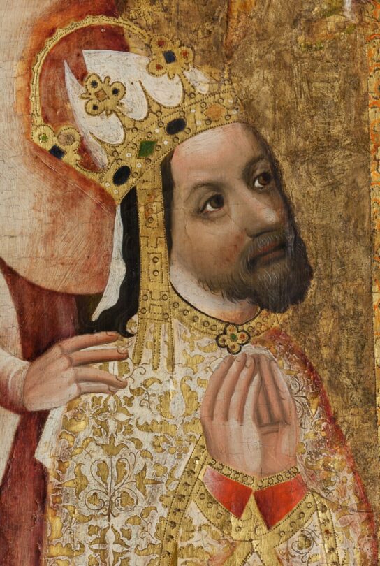 Podobizna Karla IV. na Votivním obrazu Jana Očka z Vlašimi.