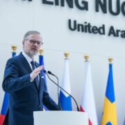 Premiér Petr Fiala na klimatické konferenci OSN (COP28) v Dubaji v loňském roce.