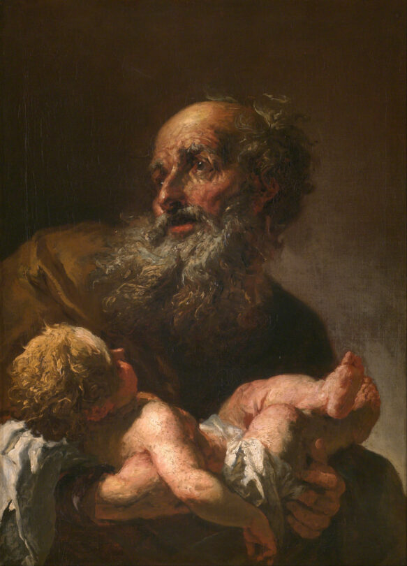 Simeon s Ježíškem, obraz, který Petr Brandl namaloval v roce 1725.