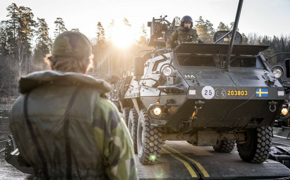 Švédští vojáci v základním výcviku, ilustrační foto