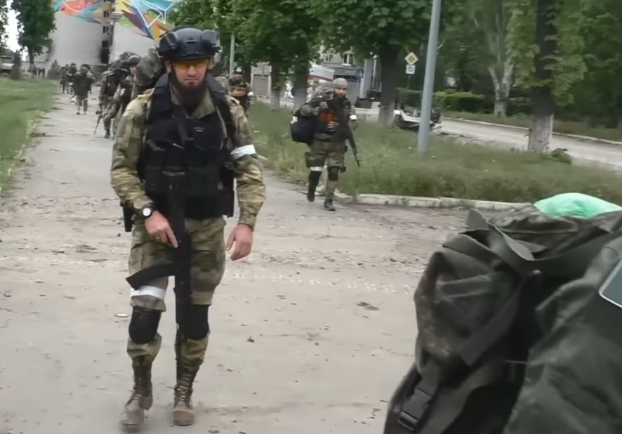 Kadyrovci na Donbasu v roce 2022, ilustrační foto