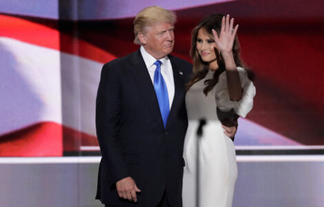 Donald Trump se svou manželkou Melanií