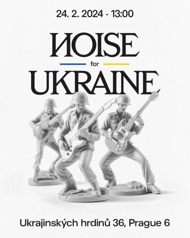 Koncert "Noise for Ukraine" proběhne v sobotu před ruskou ambasádou